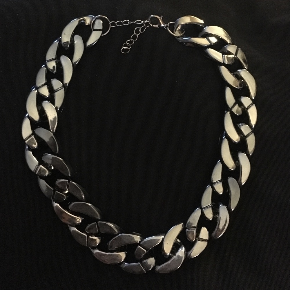 ✨ SALE Dark Silver Chain Necklace
